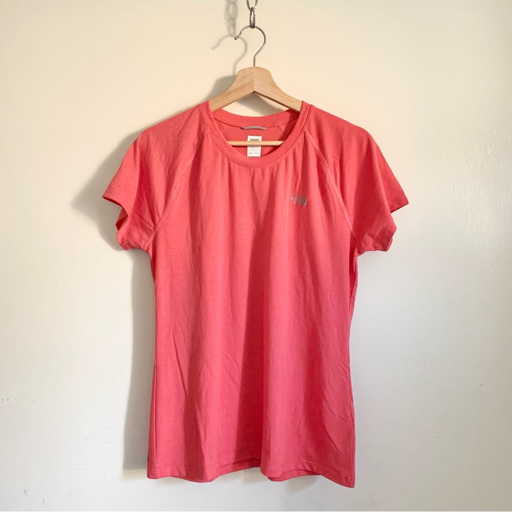 The North Face Pink Crewneck Vapor Wick Short Sleeve Sports Top Large